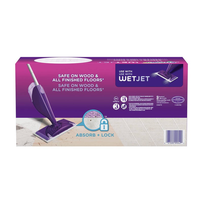 فوطة إعادة تعبئة ممسحة ويت جيت للأسطح المتعددة 15 قطعة أبيض وأرجواني 11.3 × 5.4 بوصة 7969199 - Image 3